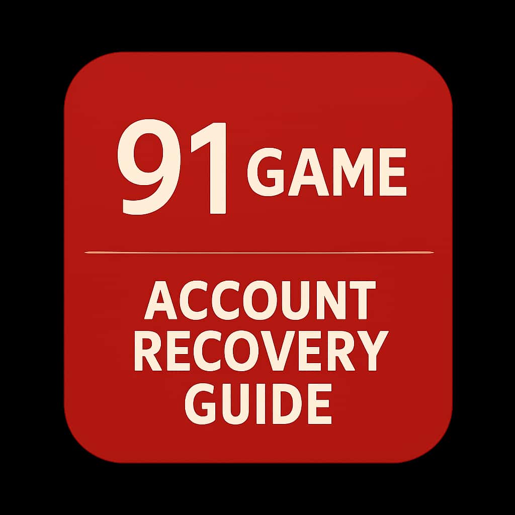 An icon depicting the 91 Game Account Recovery Guide for assistance.
