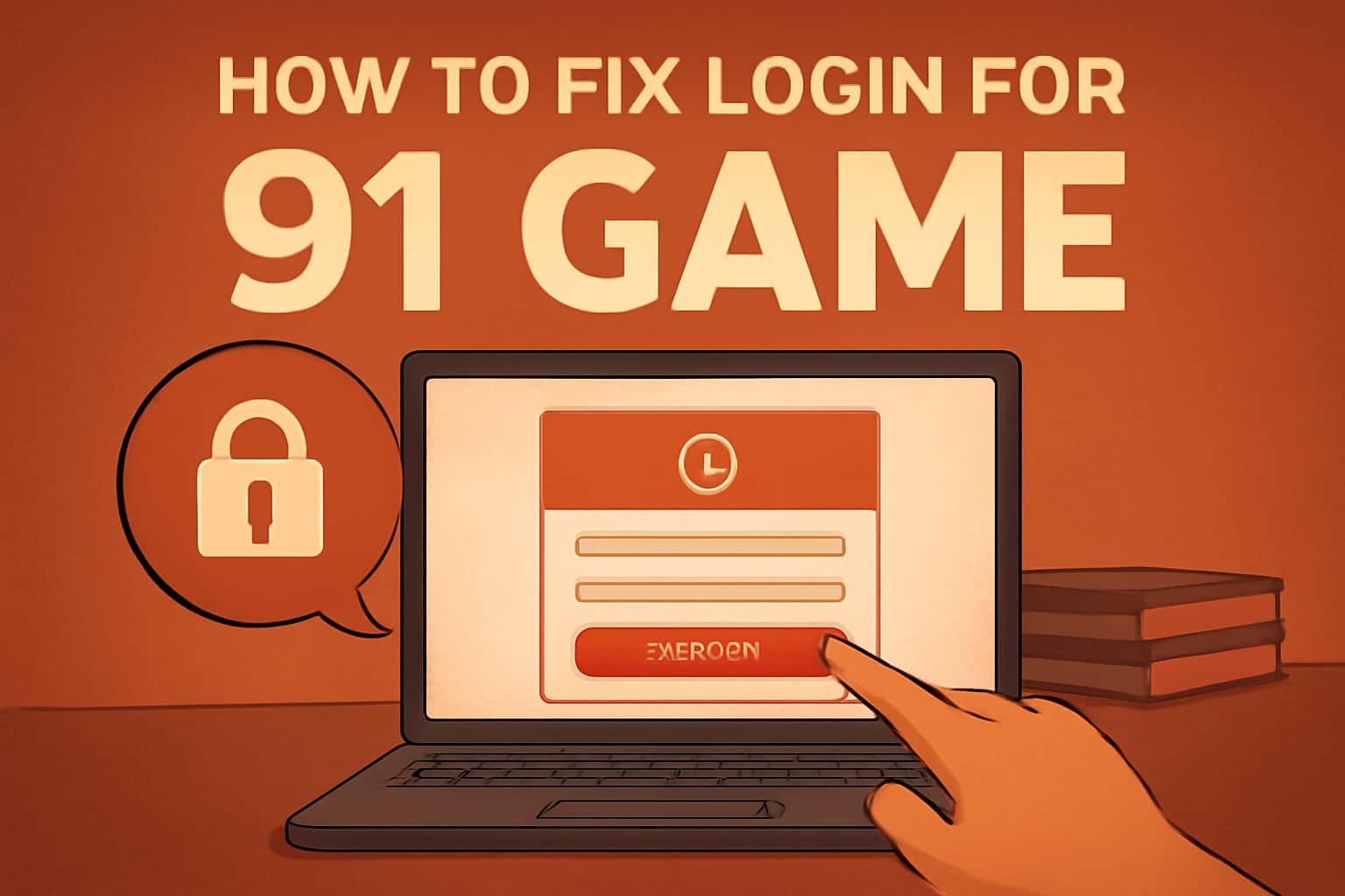 A neutral scene illustrating login troubleshooting for 91 Game.