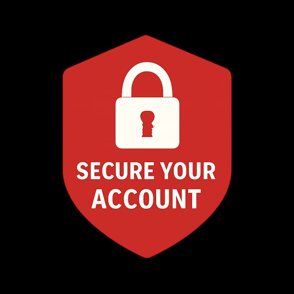 A badge representing secure account practices for 91 Game.