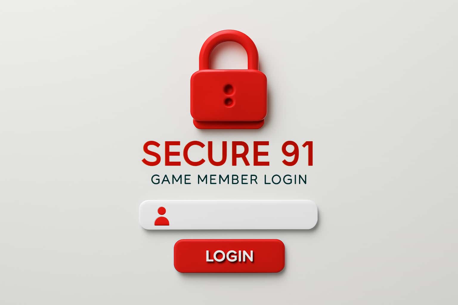 Secure 91 Game Member Login Interface