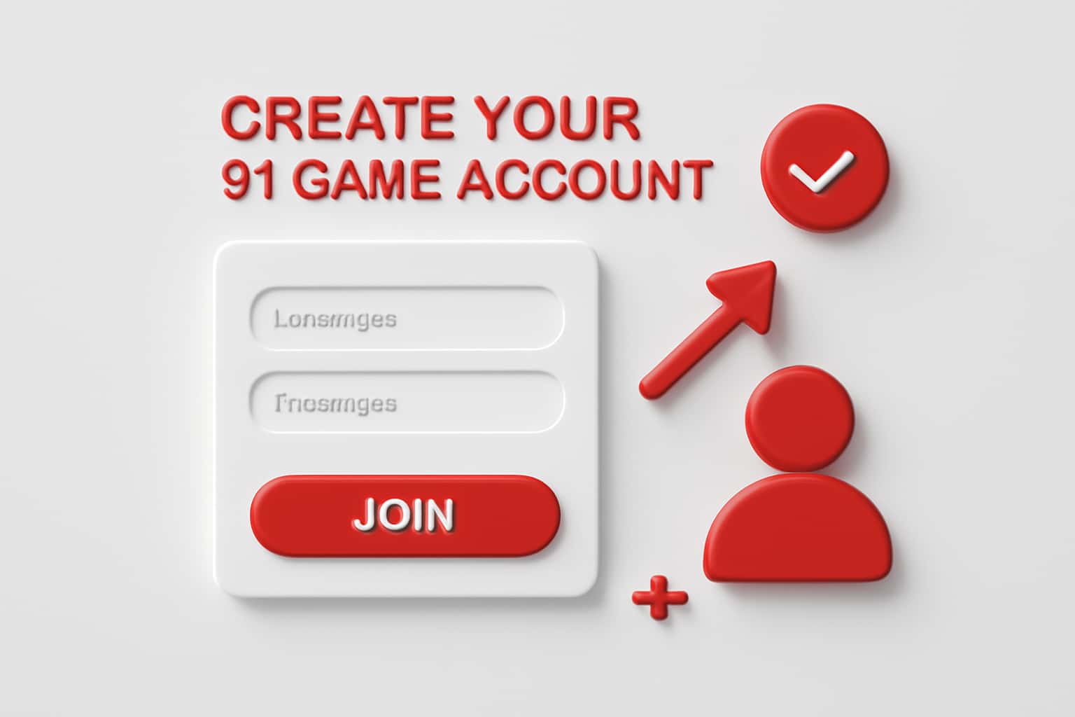 Create Your 91 Game Account Interface